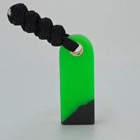 Image 1 of Fiddle stick- green/black shreds