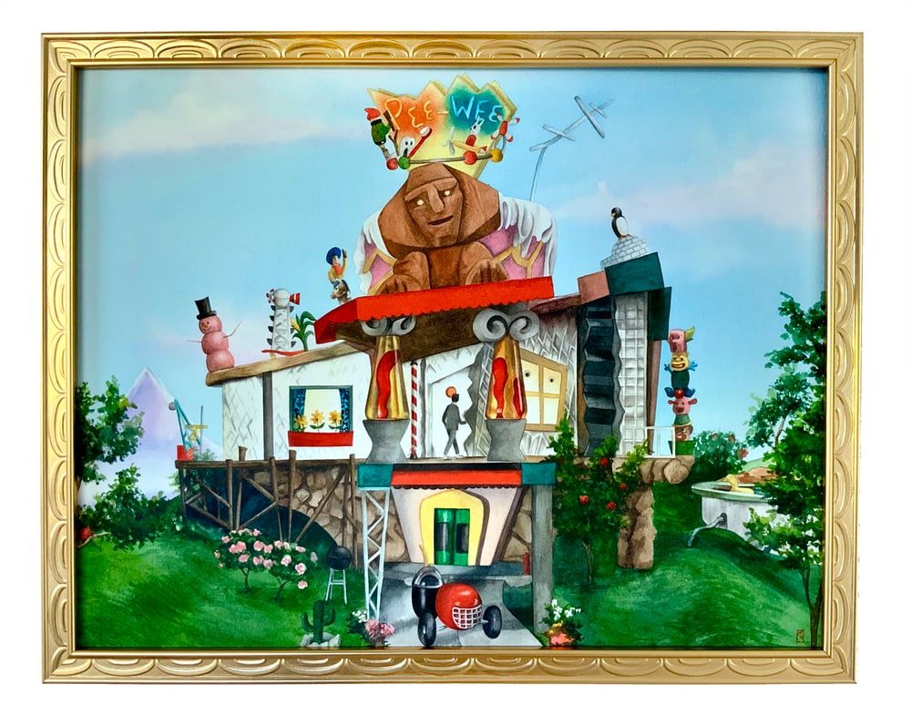 Pee-wee's Playhouse Framed Original Painting