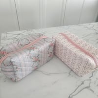 Image 1 of Quilted cosmetic pouch