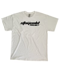 Black “Logo” White shirt