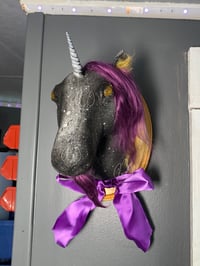 Image 3 of Non-Binary Pride Unicorn Wall Mount • OOAK