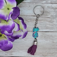 Image 2 of Turquoise Cat Key Chain