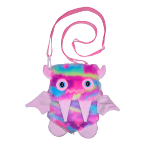 Image of Pink Rainbow Floof Monster Friend Backpack/Bag