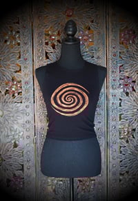 Image 2 of Fractal Vision Cropped Formfitting Muscle Tank
