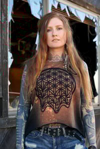 Image 4 of Flower of Life Drip Muscle Tank