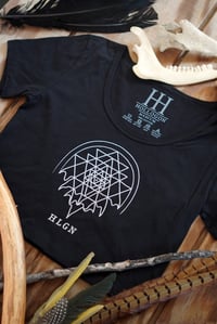Image 2 of Sri Yantra Drip Women's Crop Tee