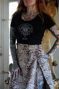 Image 4 of Sri Yantra Drip Women's Crop Tee