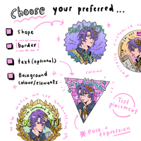 Image 2 of 🎀Custom Sticker Set🎀
