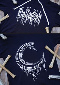 Image 1 of Branching Crescent Black Hoodies