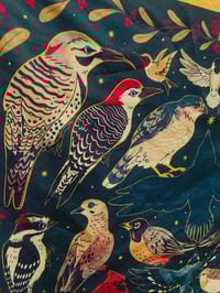 Image 3 of Backyard Birds Tapestry