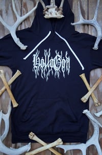 Image 2 of Branching Crescent Black Hoodies