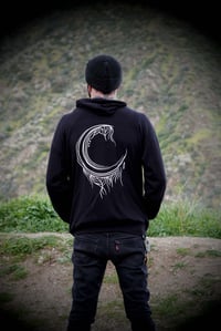 Image 5 of Branching Crescent Black Hoodies