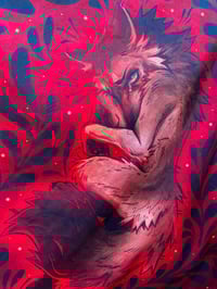 Image 2 of Fallen Wolf Tapestry