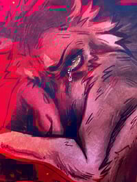 Image 3 of Fallen Wolf Tapestry