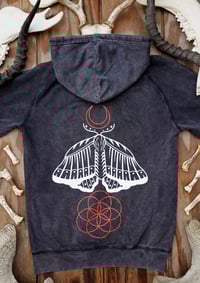Image 3 of Harvest Moth Vintage Wash Hoodie