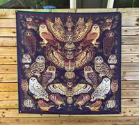 Image 7 of North American Owls Tapestry