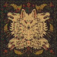 Image 2 of Wolves And Wildflowers Bandana V.2