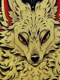 Image 6 of Wolves And Wildflowers Bandana V.2