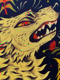 Image 7 of Wolves And Wildflowers Bandana V.2