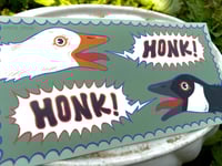 Image 3 of Honk! Honk! Geese Bumper Sticker