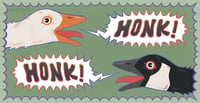 Image 2 of Honk! Honk! Geese Bumper Sticker