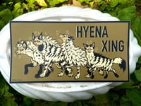 Image 1 of Hyena Crossing Bumper Sticker