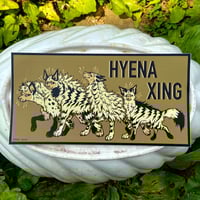Image 5 of Hyena Crossing Bumper Sticker