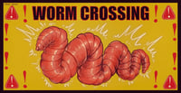 Image 2 of WORM CROSSING Bumper Sticker