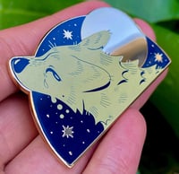 Image 3 of Crying at the Moon Hard Enamel Pin