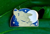 Image 1 of Crying at the Moon Hard Enamel Pin
