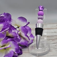 Image 1 of Purple Crown Wine Stopper