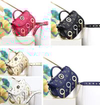 Image 4 of Luxury Tassel and Rivet Saddle Crossbody Shoulder Bag (5 colors)