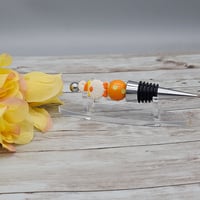 Image 2 of Candy Corn Gnome Wine Stopper