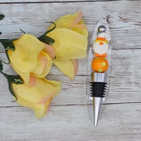 Image 3 of Candy Corn Gnome Wine Stopper