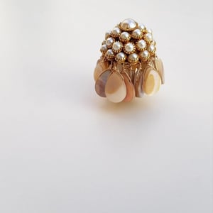 Vintage Pearl & Shell Ring