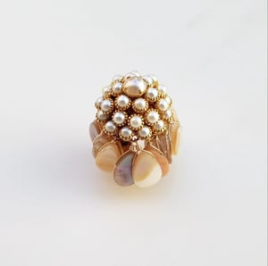 Vintage Pearl & Shell Ring
