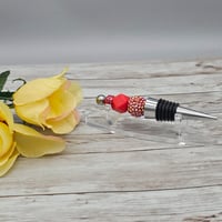 Image 2 of Red Sparkle Wine Stopper