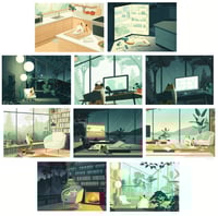 Image 1 of Full set (10 prints) - Indoor Cat Series