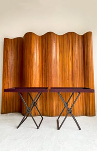 Image 1 of PETER GHYCZY – Lot de 2 tables pliantes “Pioneer T65”