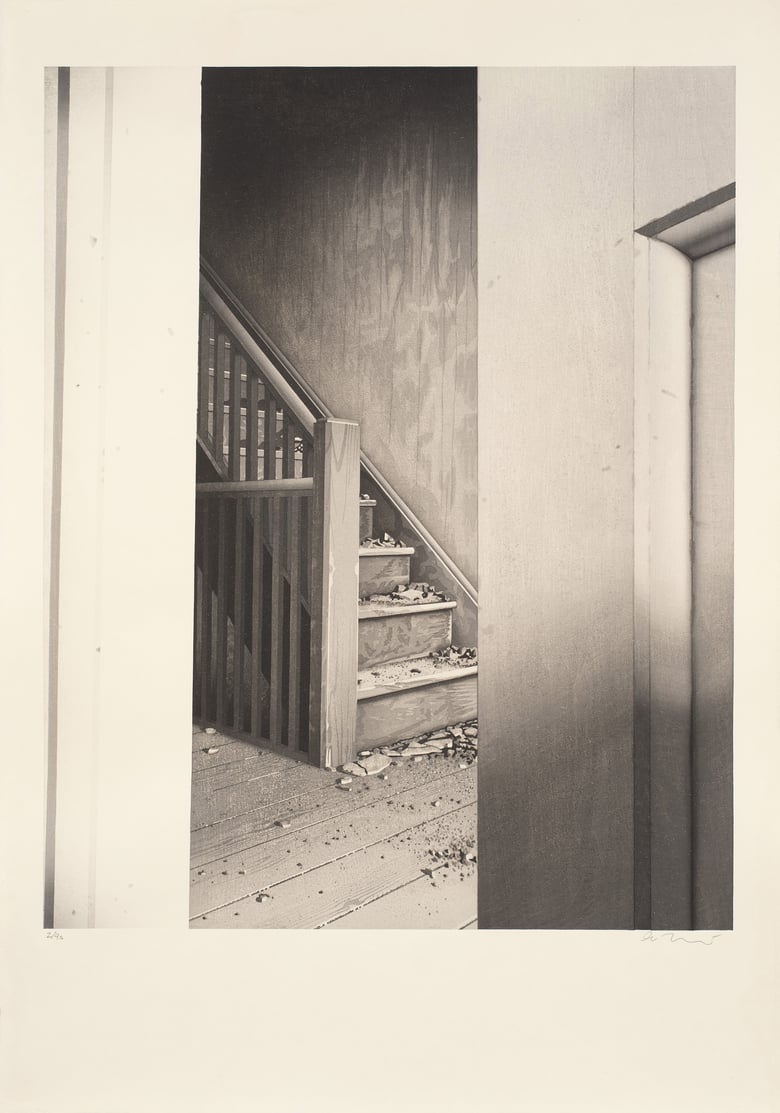 Image of Incendiary Test Area (Interior View at South Stairwell)