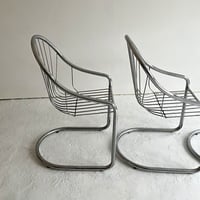 Image 2 of Lot de 4 chaises de table dans le goût de Gastone Rinaldi