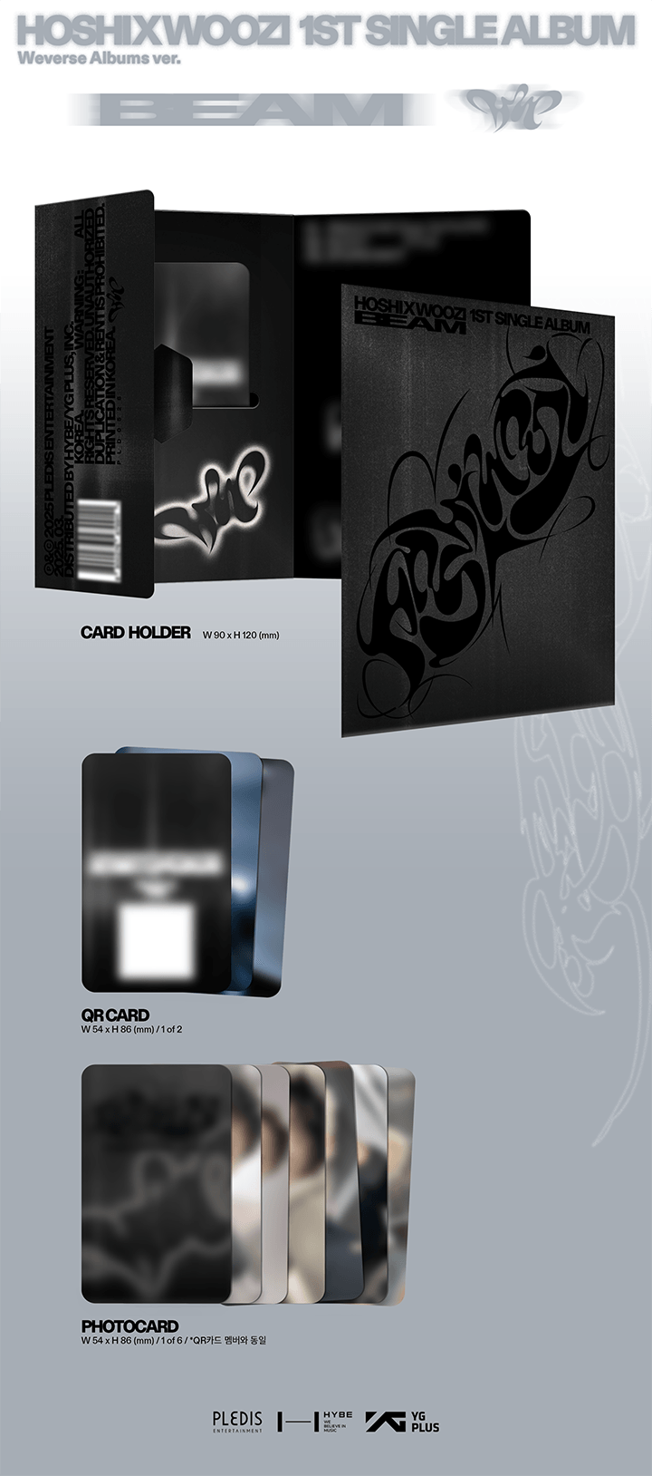 Image of [PRE-ORDER] Seventeen Hoshi x Woozi 'BEAM' (Weverse Album Ver.) + Weverse Shop POBs