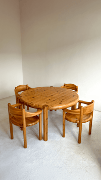Image 1 of Table à manger extensible en pin par Rainer Daumiller
