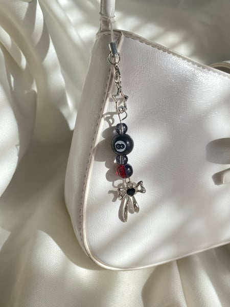 Image of black cybercore charms