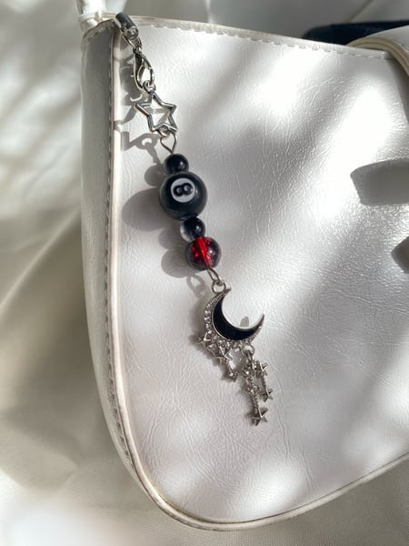Image of black cybercore charms