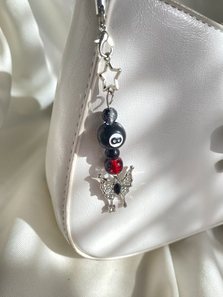Image of black cybercore charms