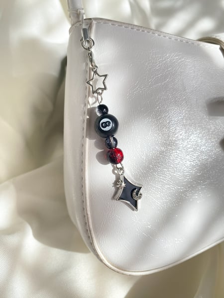 Image of black cybercore charms