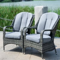 Image 1 of 2 Rattan Patio Chairs