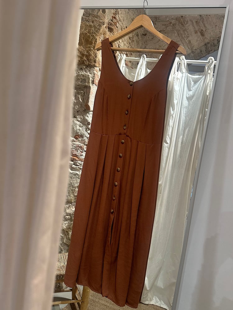 Image of JILLY dress 2 fabrics IVORI 