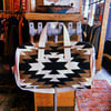 AZTEC WEEKENDER BAG - BLACK/WHITE/BROWN